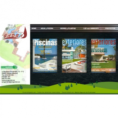 Diseño de pagina web para estudio de paisajismo